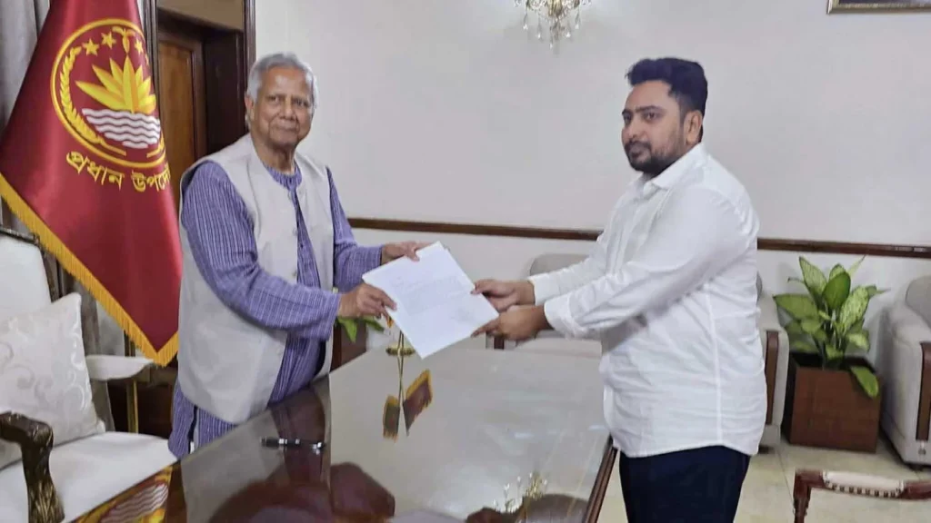 উপদেষ্টা পরিষদ থেকে নাহিদ ইসলামের পদত্যাগ